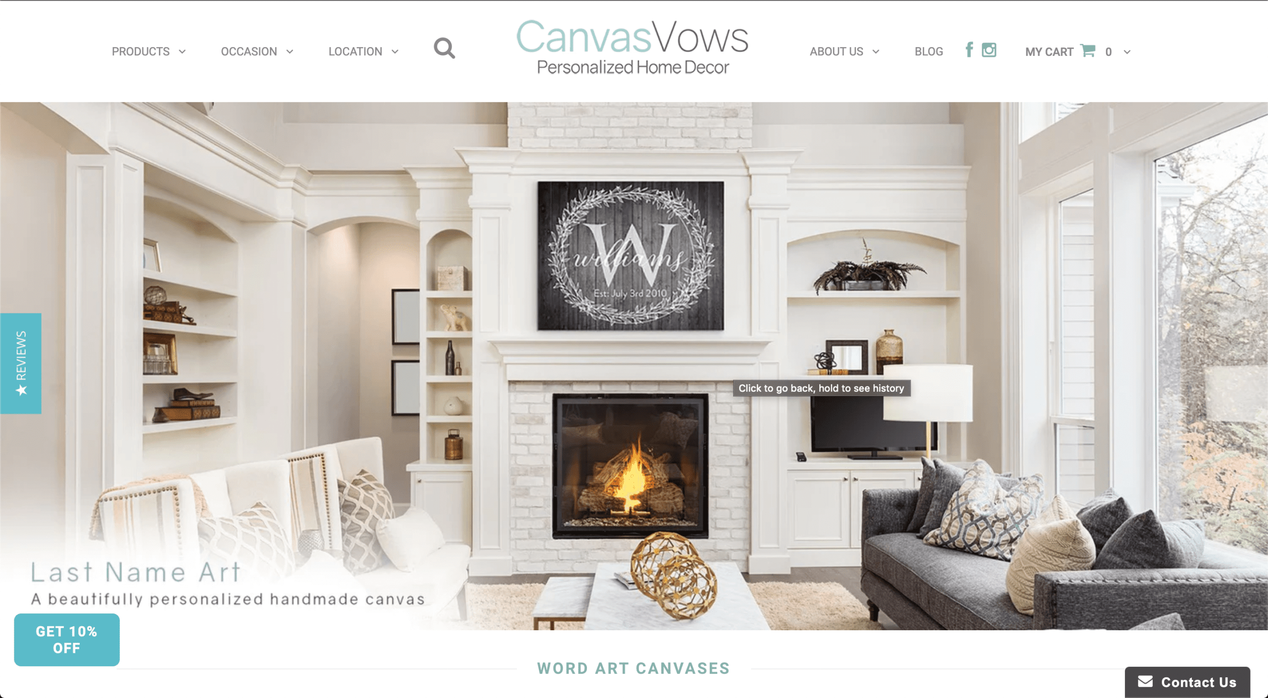 Canvas Vows revenue dashboard
