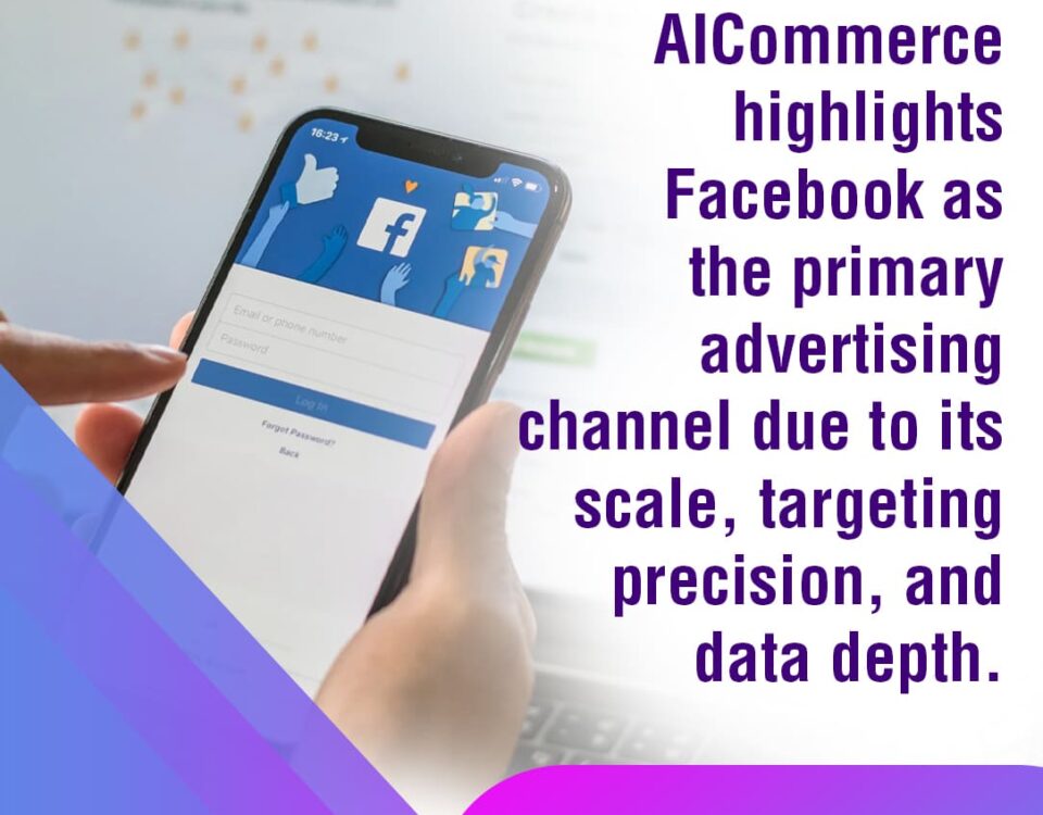 Hand holding a smartphone displaying the Facebook login page.
